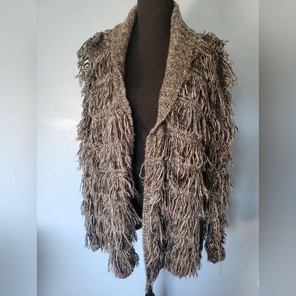 Minkpink X Urban Outfitters Fringe Knit Cardigan Small - Picture 1 of 11